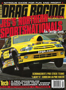 DRAG RACING ACTION 2006 JAN - SCHUMACHER PRO STOCK TEAMS,LUCKY'S SUNBEAM ALPINE